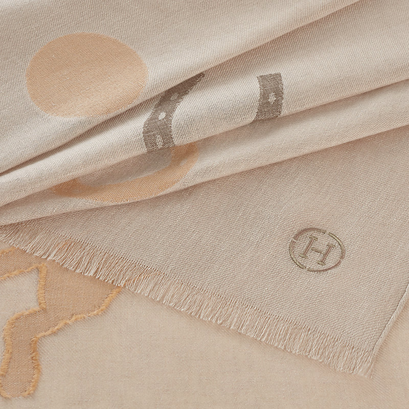 Saut Hermès scarf - Beige | Hermès UK